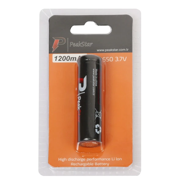 Orjinal 3.7 V 1200 Mah Şarj Edilebilir 18650 Turbo Model Li-ion Şarjlı Pil ürün görseli 1