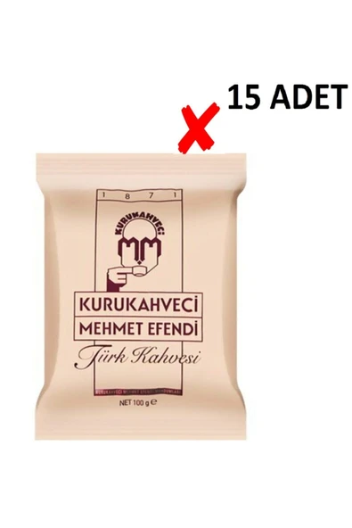 Mehmet Efendi Türk Kahvesi 100 Gr X 15 Adet ürün görseli 1