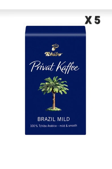 Tchibo Brazil Mild Çekirdek Kahve 500 gr X 5 adet ürün görseli 1
