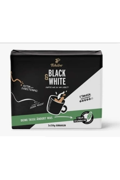 Tchibo Black'n White öğütülmüş filtre kahve 2x250 gr ürün görseli 1
