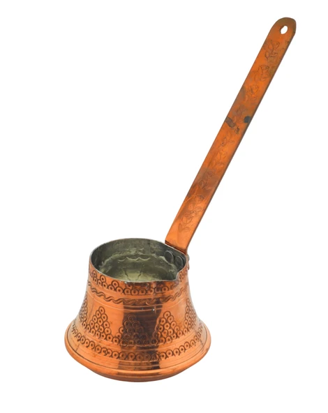 LUDIA El Yapımı 160ml Dekoratif Kalın Bakır Cezve (6,5cmx8,5cm) ürün görseli 1