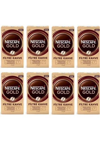 Nescafe Gold Filtre Kahve 250 Gr X 8'li Paket ürün görseli 1