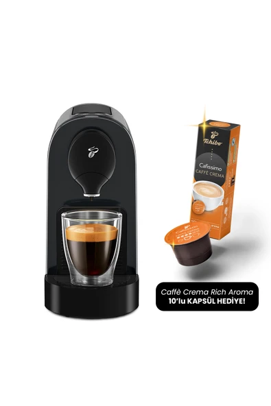 Tchibo Cafissimo Pure Plus Kapsül Kahve Makinesi, Siyah (10'lu kapsül hediye) ürün görseli 1