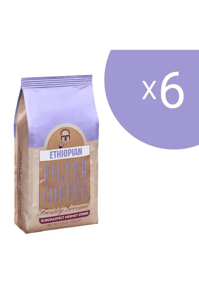 Mehmet Efendi ETHIOPIAN FİLTRE KAHVE 250 GR 6 ADET ürün görseli 1