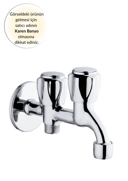 Karen Banyo Uzun Musluk Çift Çıkışlı, Krom, Cisa 51562 ürün görseli 1