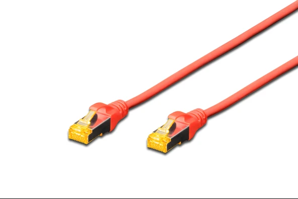 Beek CAT 6A SFTP/PIMF (Pairs In Metal Foil) Patch Kablosu, LSZH, 2 metre, AWG 26, Kırmızı Renk ürün görseli 1