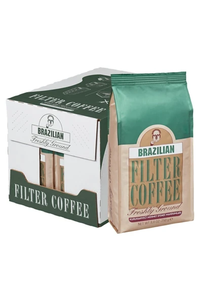Mehmet Efendi BRAZILIAN FİLTRE KAHVE 250 GR 12 ADET ürün görseli 1
