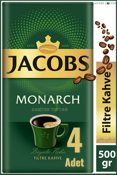 Jacobs Monarch Filtre Kahve 4 Adet 500 Gr ürün görseli 1