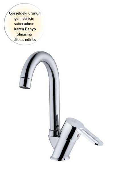 Karen Banyo Tulipek Lavabo Bataryası, Krom, Cisa 46421 ürün görseli 1