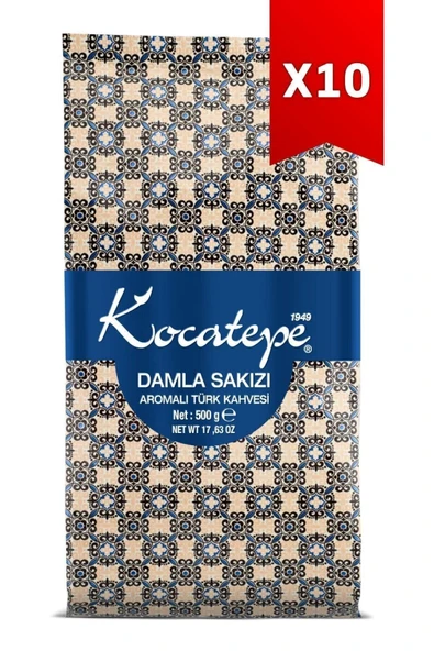 KOCATEPE KAHVE Türk Kahvesi Damlasakızı Aromalı 10 X 500 Gr Folyo ürün görseli 1