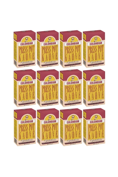 Mehmet Efendi Colombıan Press Coffee Folyo 250gr 12 Li Set ürün görseli 1