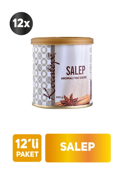 KOCATEPE KAHVE Kocatepe Salep 200gr Teneke 12'li Paket ürün görseli 1