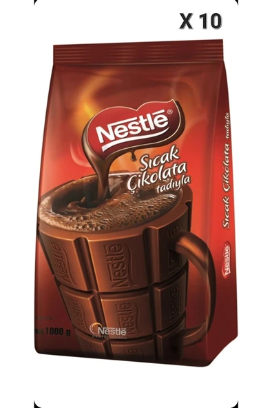 Nestle Sıcak Çikolata 1000 Gr ( 1 Kg ) X 10 Adet ürün görseli 1