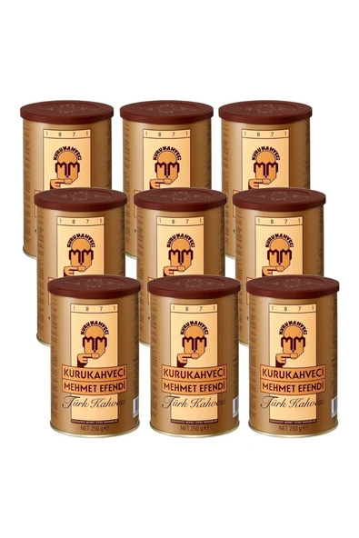 Mehmet Efendi Türk Kahvesi 250gr - Teneke - 9 Adet ürün görseli 1