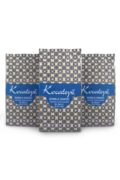 KOCATEPE KAHVE Türk Kahvesi Damlasakızı Aromalı 500gr Folyo 3'lü Paket ürün görseli 1