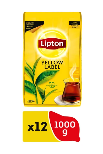 Lipton 12'li Lipton Yellow Label Çay 1000 Gr. ürün görseli 1