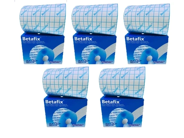 Betafix Fix Flaster Esnek Sabitleme Bandı 10 m x 10 cm 5 KUTU ürün görseli 1