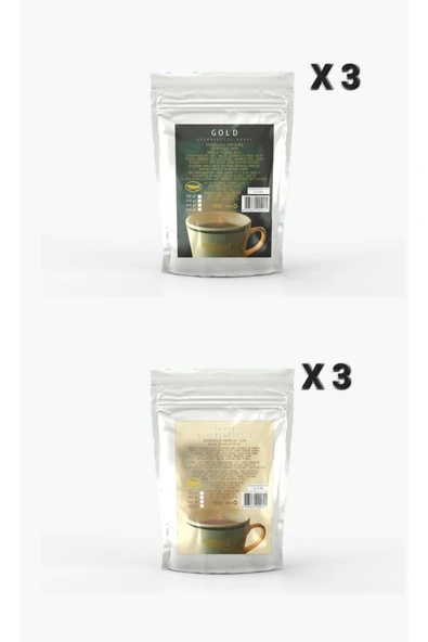 Yüksel Kahve Yüksel Gold Kahve 500 Gr X 3 Adet - Yüksel Kahve Kreması 1000 Gr X 3 Adet ürün görseli 1