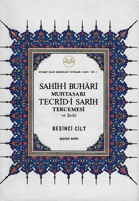 Sahih-i Buhari Muhtasarı Tecrid-i Sarih Tercemesi ve Şerhi 5. Cilt Tek Kitap Zeynüddin Ahmed B. Ahmed B. Abdil Latifiz Zebidi Diyanet İşleri Başkanlığı Yayınları ürün görseli 1