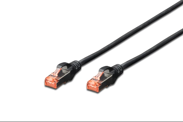 Digitus Cat.6 Patch Kablo, S-FTP, Halogenfree, AWG 27/7, 3 metre, Siyah Renk ürün görseli 1