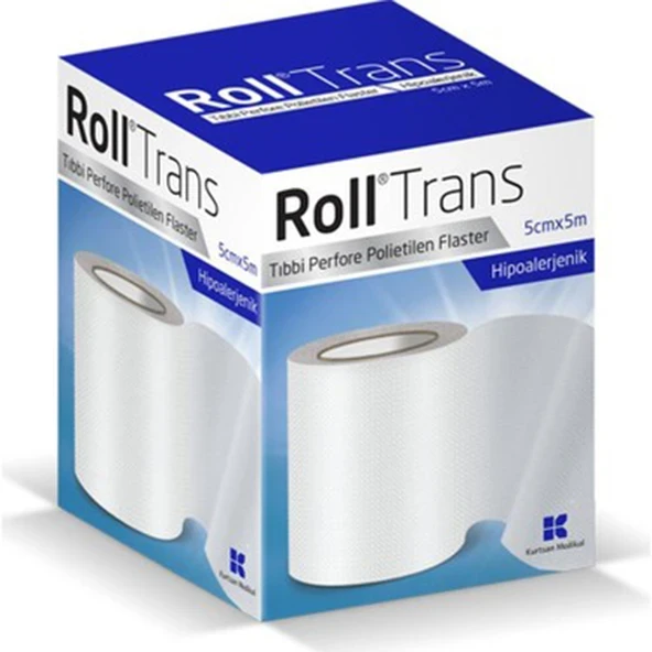 Roll 5cmx5cm Hipoalerjenik Şeffaf Polietilen Flaster 4 Kutu ürün görseli 1
