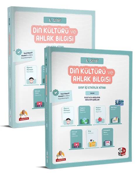 3D 2026 6. Sınıf Din Kültürü Ek Sınıf İçi Etkinlik Kitabı + Çalışma Kitabı 2 Kitap ürün görseli 1