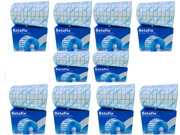 Betafix Fix Flaster Esnek Sabitleme Bandı 10 m x 10 cm 10 KUTU ürün görseli 1