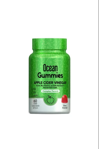 Ocean Gummies Apple Cider Vinegar 60 Çiğneme Form ürün görseli 1