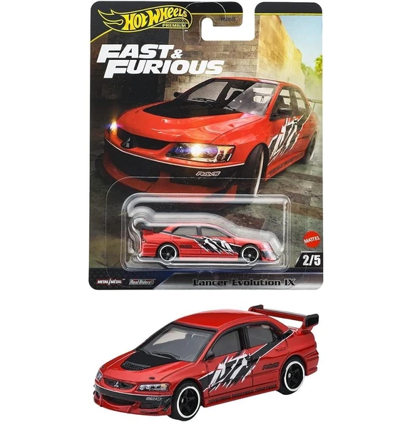 Hot Wheels Fast-Furious Premium Araba MITSUBISHI LANCER EVOLUTION IX HNW46 - JBM02 ürün görseli 1