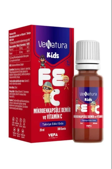 Venatura Kids Mikroenkapsüle Demir ve Vitamin C 20 ml ürün görseli 1