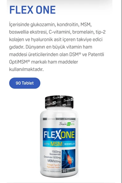 Suda Vitamin Flexone 90 Tablet - Resim 3
