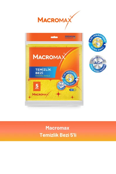 Macromax Temizlik Bezi 5'li ürün görseli 1