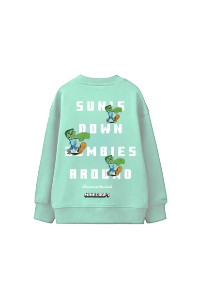 Minecraft Çocuk Sweatshirt - Resim 3
