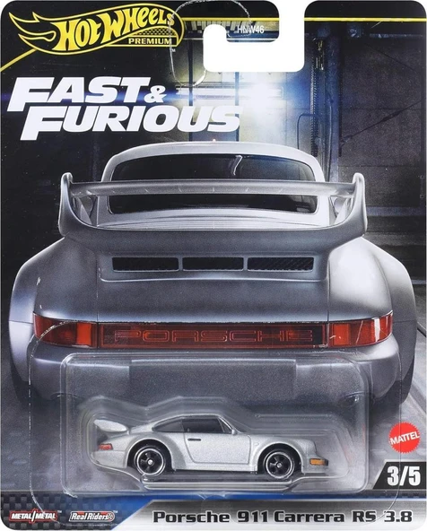Hot Wheels Fast-Furious Premium Araba PORSCHE 911 CARRERA RS 3.8 HNW46 - JBM03 ürün görseli 1