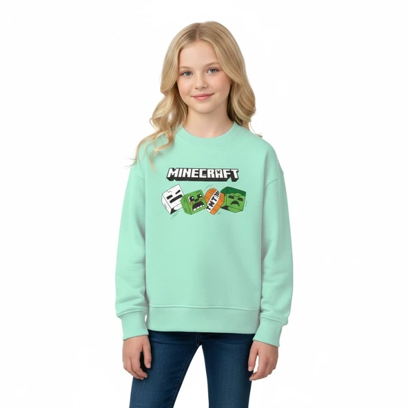 Minecraft Çocuk Sweatshirt - Resim 5