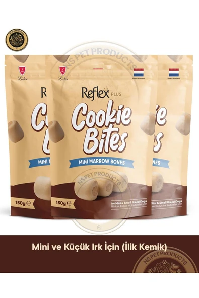 Cookie Bites Mini Marrow Bones 3X150gr Köpek Ödül Maması 3lü Paket ürün görseli 1