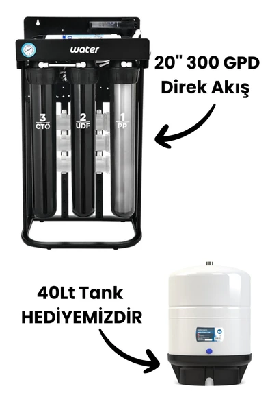 20" 300 GPD Direk Akış Su Arıtma Cihazı / TANK HEDİYEMİZDİR ürün görseli 1