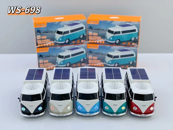 WS-698 güneş enerjisi taşınabilir Stereo TWS USB TF ürün görseli 1