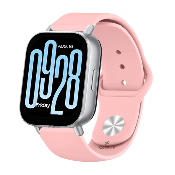 Redmi Watch 5 Active Redmi 5 Lite Uyumlu Kordon Kordon PureLux Soft Yumuşak Silikon Kordon  Pembe ürün görseli 1