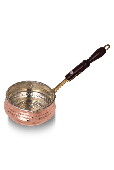 Cobper Premium Collection Mangali Bakır Sosluk 9,5cm Ahşap Kulp - Resim 2