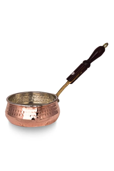 Cobper Premium Collection Mangali Bakır Sosluk 12,5cm Ahşap Kulp ürün görseli 1