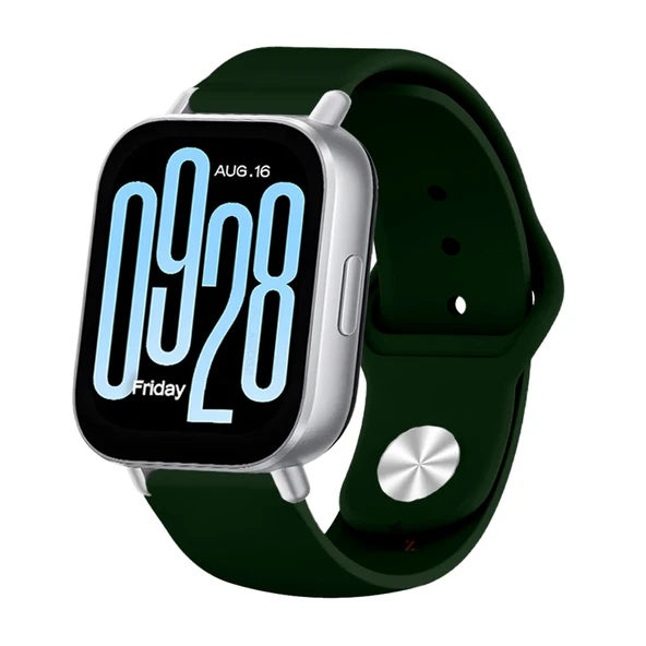 Redmi Watch 5 Active Redmi 5 Lite Uyumlu Kordon Kordon PureLux Soft Yumuşak Silikon Kordon  Koyu Yeşil ürün görseli 1