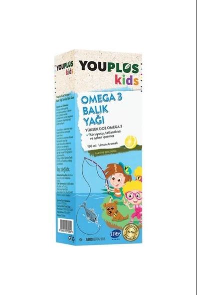 Youplus Kids Omega 3 150 ml Şurup ürün görseli 1