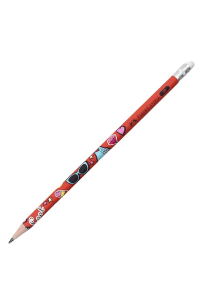 Faber Castell Faber-Castell Popart 2B Silgili Kurşun Kalem 16877 ürün görseli 1