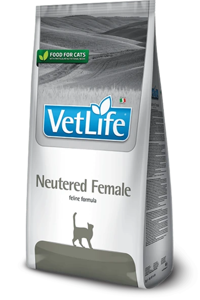 Vet Life Neutered Female Kedi Maması 2 Kg (SKT:02.27) ürün görseli 1