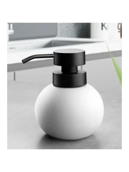 Gönül GNL3115 Stoneware Beyaz Seramik Sıvı Sabunluk 500 ml ürün görseli 1