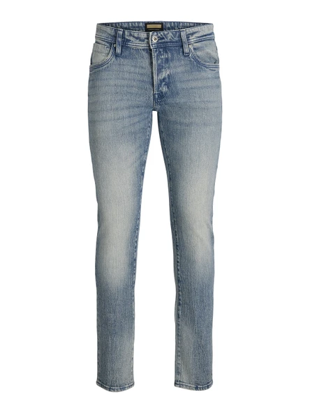 JACK JONES Glenn Model Erkek Dar Kesim Kot Pantolon 12295611 ürün görseli 1