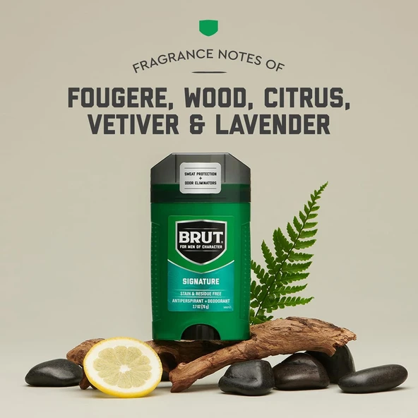 Brut Signature Deodorant 76GR - Resim 2