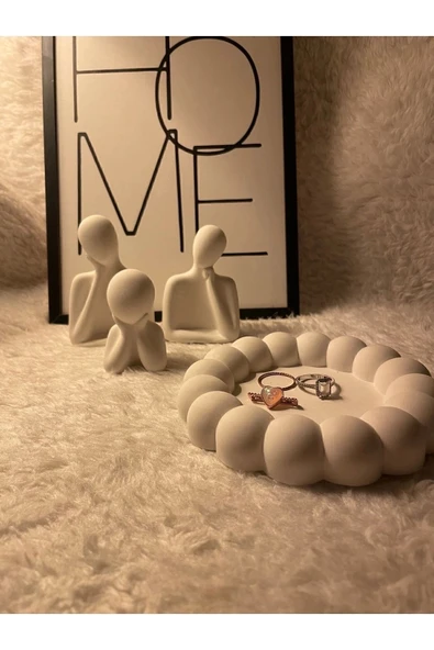 Aile Sevgili Obje Biblo & Bubble Organizer Takı Tabağı ürün görseli 1