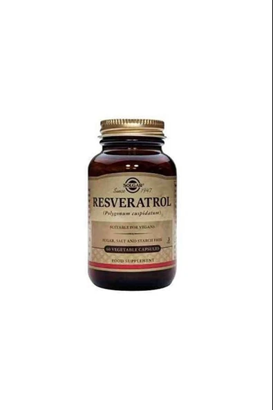 Solgar Resveratrol 60 Kapsül ürün görseli 1